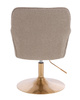 HR550N Latte modern boucle  szék arany lábbal