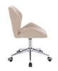 HR212K Latte modern boucle szék krómozott lábbal