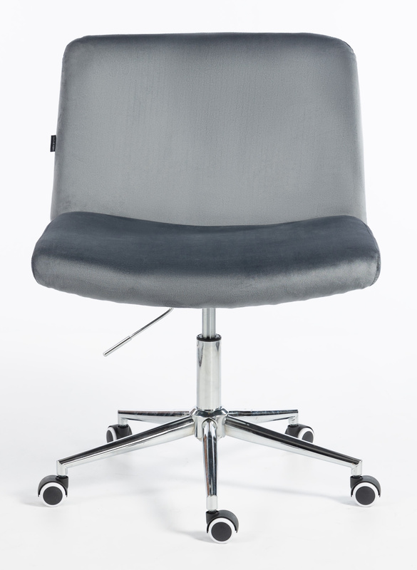 HR150K Grafit Modern Velúr Szék Krómozott lábbal