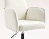 HR280N Krémszínű modern boucle szék fekete lábbal