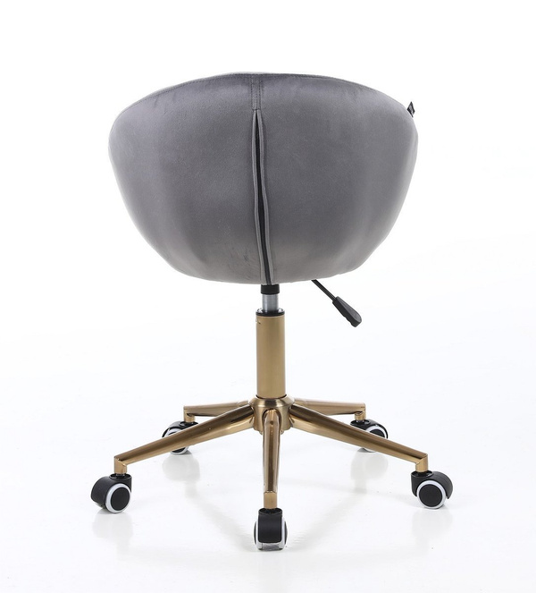 HR948K Grafit Modern Velúr Szék Arany lábbal