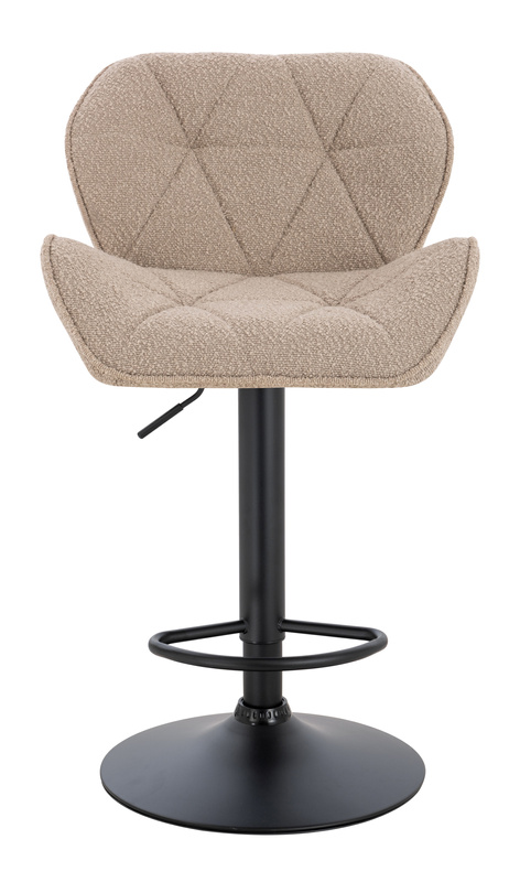 HR111W Latte modern boucle  szék fekete lábbal