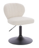 HR193N Krémszínű modern boucle  szék fekete lábbal