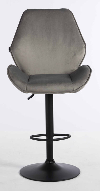HR350W Acél modern velúr szék fekete lábbal