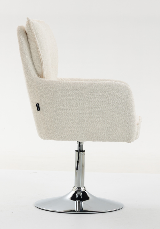 HR250N Krémszínű Bárány Szék Krómozott Lábbal