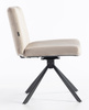 HR150 CSILLAGLÁB Latte Modern Velúr Szék Fekete lábbal