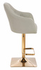 HR831KW Len Szín Műbőr Premium Soft szék Arany lábbal