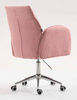 HR280K Púder Rózsaszín modern boucle szék krómozott lábbal