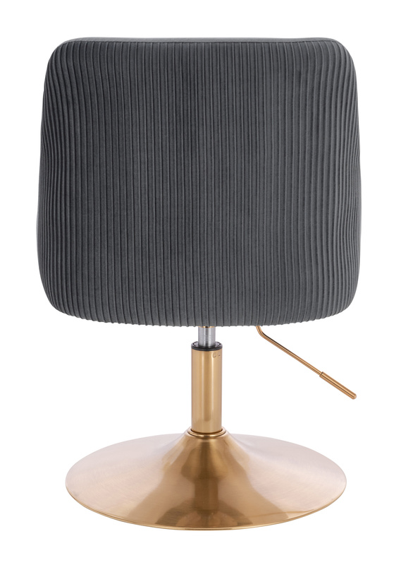 HR920N Grafit Modern Velúr Szék Arany lábbal