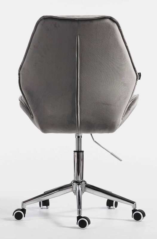 HR350K Acél modern velúr szék krómozott lábbal