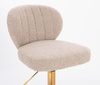 HR193K Latte modern boucle  szék arany lábbal
