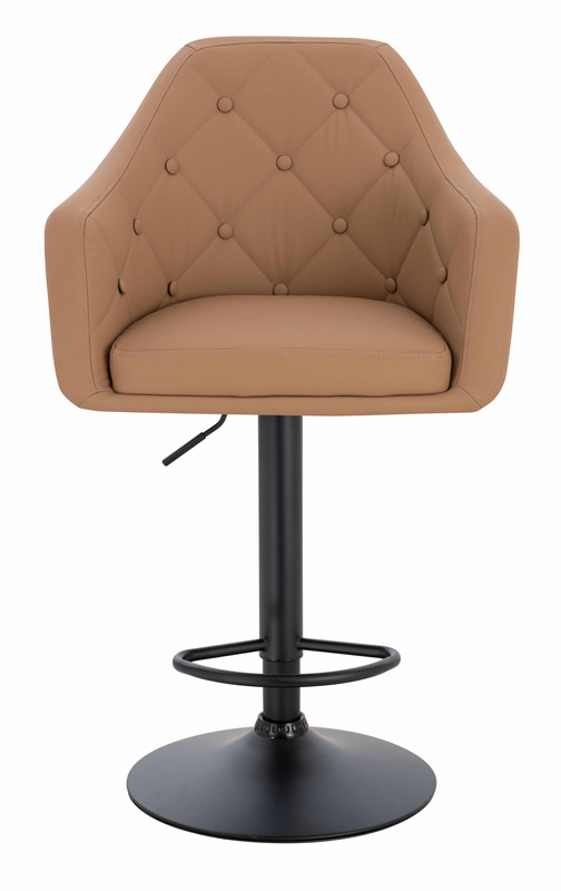 HR831W Karamell Műbőr Premium Soft szék fekete lábbal