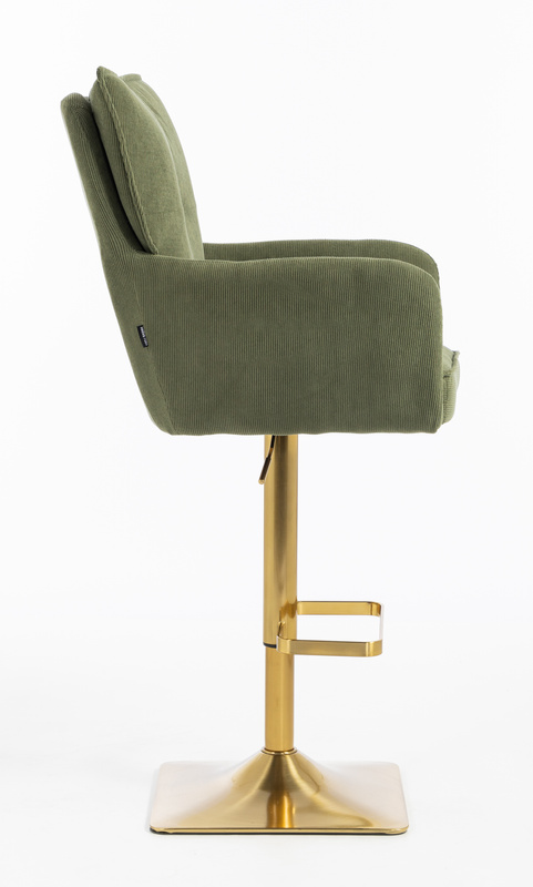 HR250KW Catifea Reiată Premium Culoare Verde Salvie Arany Lábbal