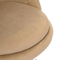 HR948N Latte Modern Velúr Szék Krómozott lábbal