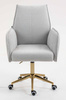 HR280K Szürke modern boucle szék arany lábbal