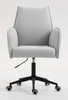HR280K Szürke modern boucle szék fekete lábbal