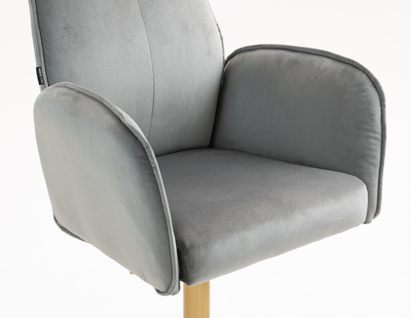 HR280W Acél Modern Velúr Szék Arany lábbal