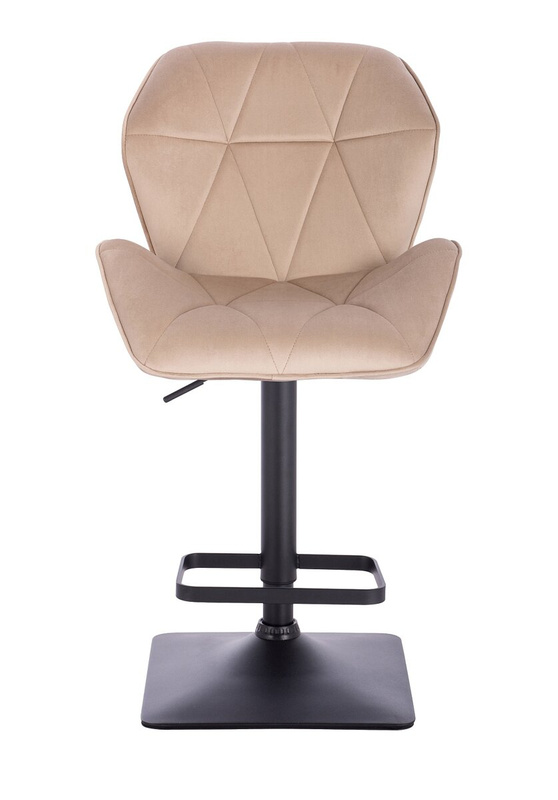  HR212KW Latte modern velúr szék fekete lábbal