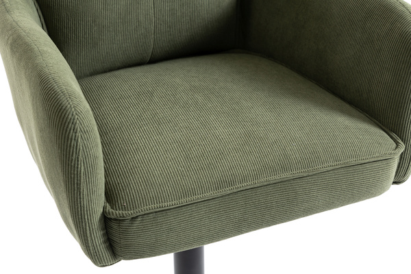 HR250W Catifea Reiată Premium Culoare Verde Salvie Fekete Lábbal