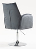 HR280N Grafit Modern Velúr Szék Krómozott lábbal