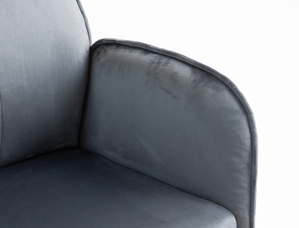 HR280K Grafit Modern Velúr Szék Arany lábbal