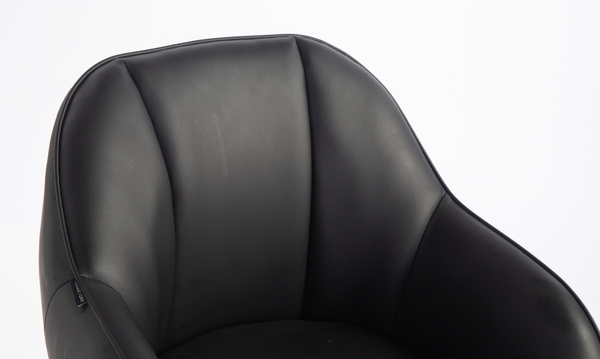 HR2055N Fekete Modern Műbőr Szék Aany lábbal