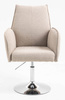 HR280N Latte modern boucle szék krómozott lábbal