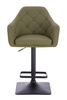 HR831KW Khaki Műbőr Premium Soft szék fekete lábbal