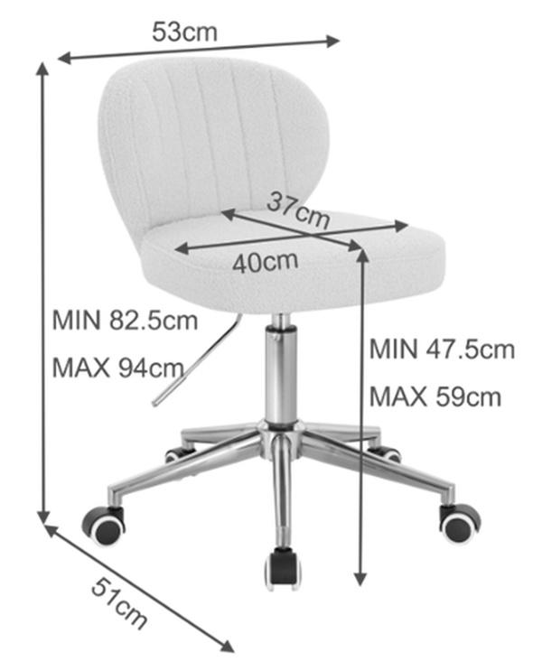 HR193CROSS Krémszínű modern boucle  szék arany lábbal