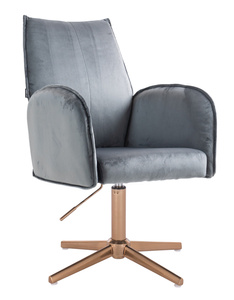 HR280CROSS Grafit Modern Velúr Szék Arany lábbal