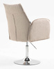HR280N Latte modern boucle szék krómozott lábbal
