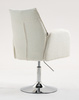 HR280N Krémszínű modern boucle szék krómozott lábbal