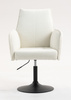 HR280N Krémszínű modern boucle szék fekete lábbal