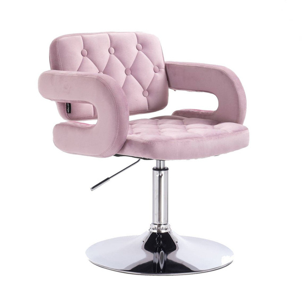 HR8403 Halványlila modern velúr szék