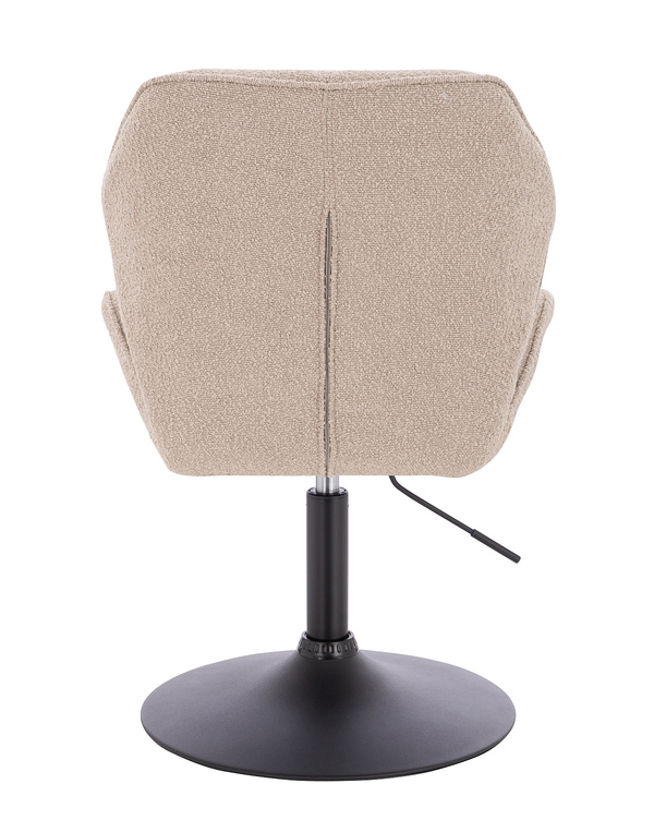 HR212N Latte modern boucle szék fekete lábbal