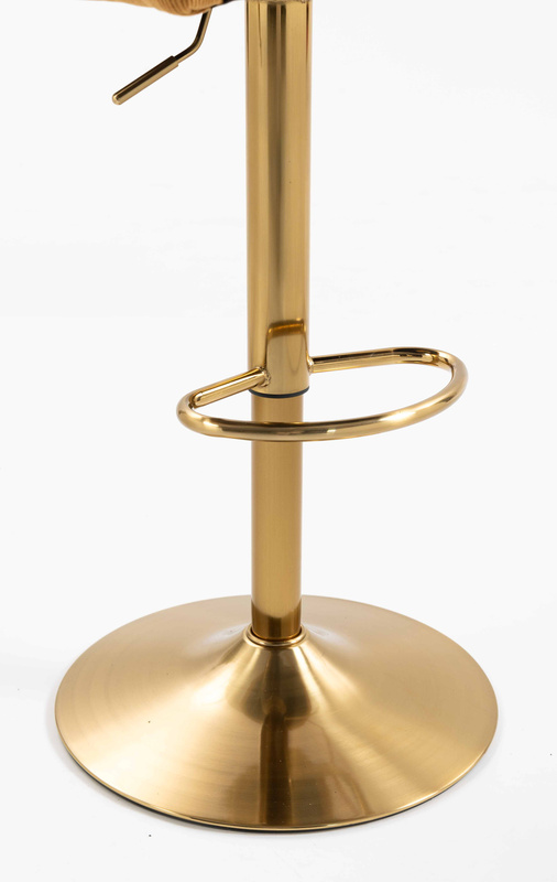 HR250W Curry Sárga Prémium Kordbársony Arany Lábbal