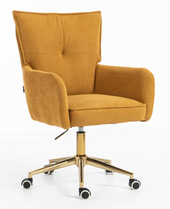 HR250K Curry Sárga Prémium Kordbársony Arany Lábbal