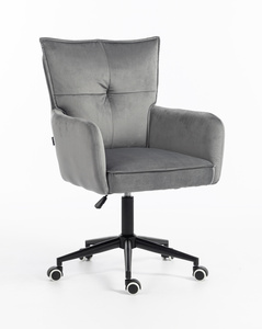 HR250K Grafit modern velúr szék fekete lábbal