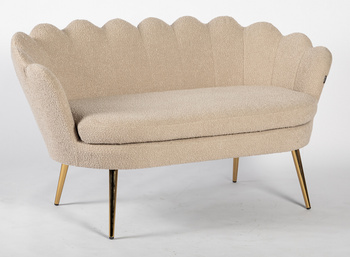 FREY Latte modern boucle kanapé arany lábbal