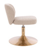 HR193N Latte modern boucle  szék arany lábbal