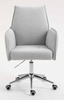 HR280K Szürke modern boucle szék krómozott lábbal