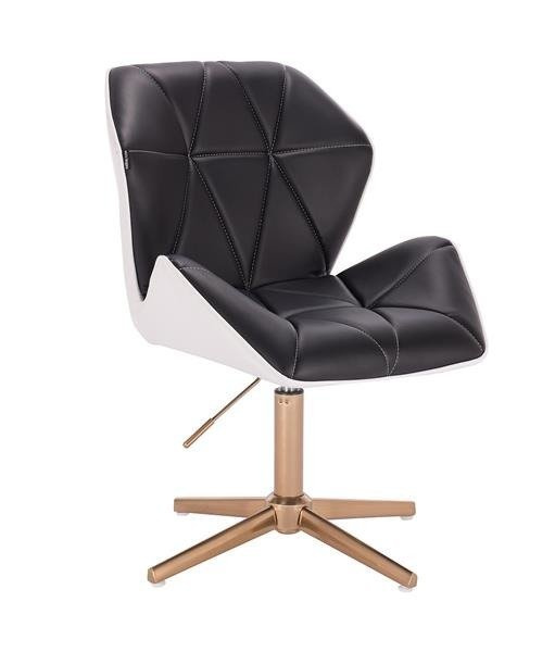 HR212CROSS Fekete-fehér arany lábbal