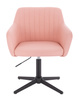 HC190CROSS Rózsaszín Modern Műbőr Szék Fekete lábbal