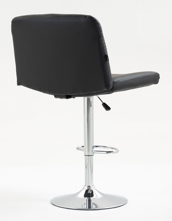 HR150W Fekete Modern Műbőr Szék Krómozott lábbal
