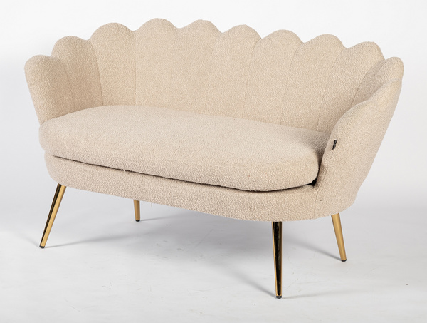 FREY Latte modern boucle kanapé arany lábbal