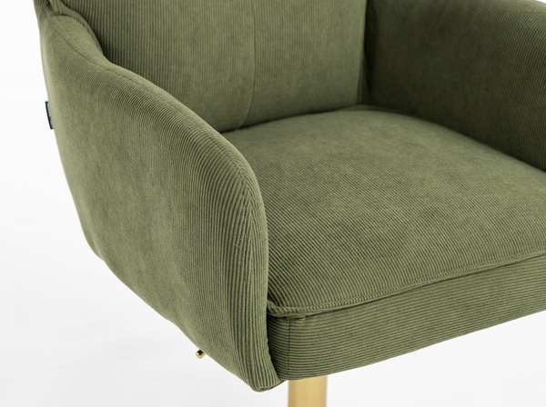 HR250N Catifea Reiată Premium Culoare Verde Salvie Arany Lábbal