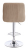 HR920W Latte Modern Velúr Szék Krómozott lábbal
