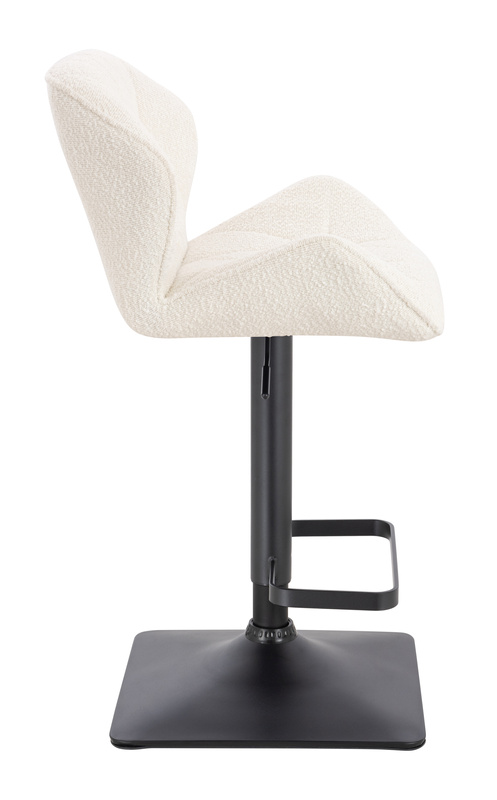 HR111KW Krémszínű modern boucle  szék fekete lábbal