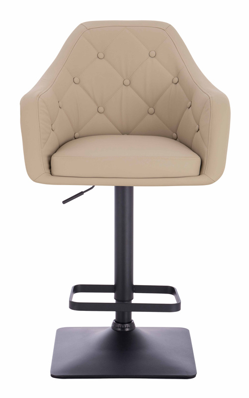 HR831KW Krémszínű Műbőr Premium Soft szék fekete lábbal