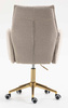 HR280K Latte modern boucle szék arany lábbal